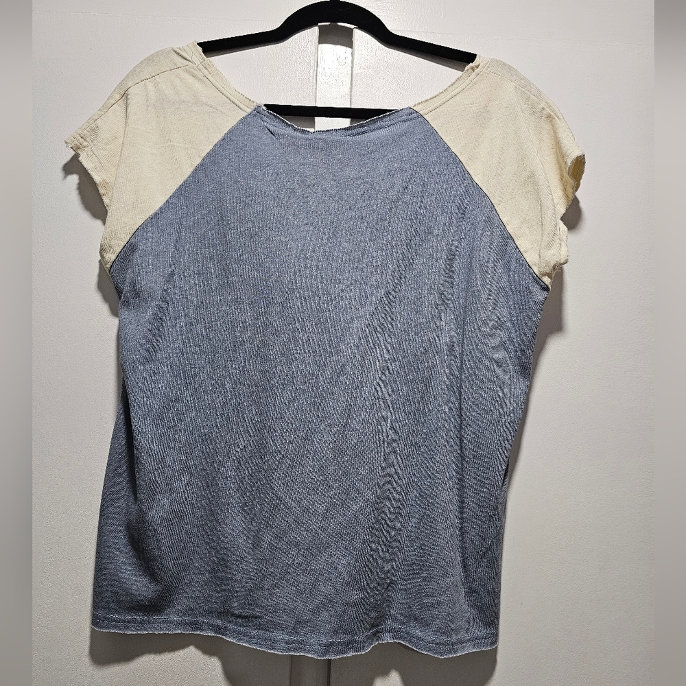 NWT POL Dolman Tee Distressed Pocket, Size Small - Picture 5 of 9